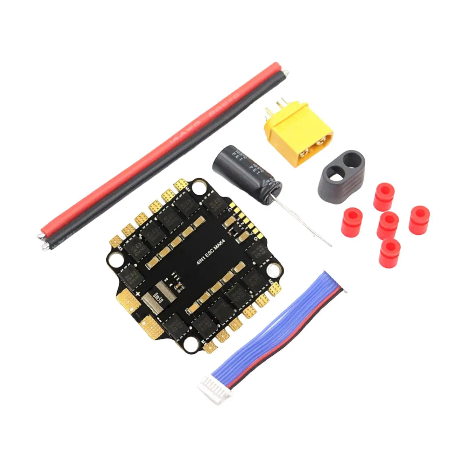 4 in 1 Brushless ESC for FPV Drone Sturdy RC DIY Hobby Compact Accessories DIY Part Electric Speed Controller Replace Spare Part