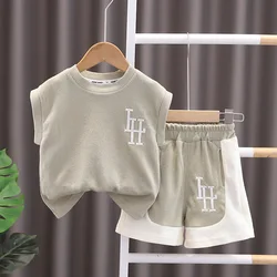 Conjunto verano para bebé niño: chaleco sin mangas y shorts