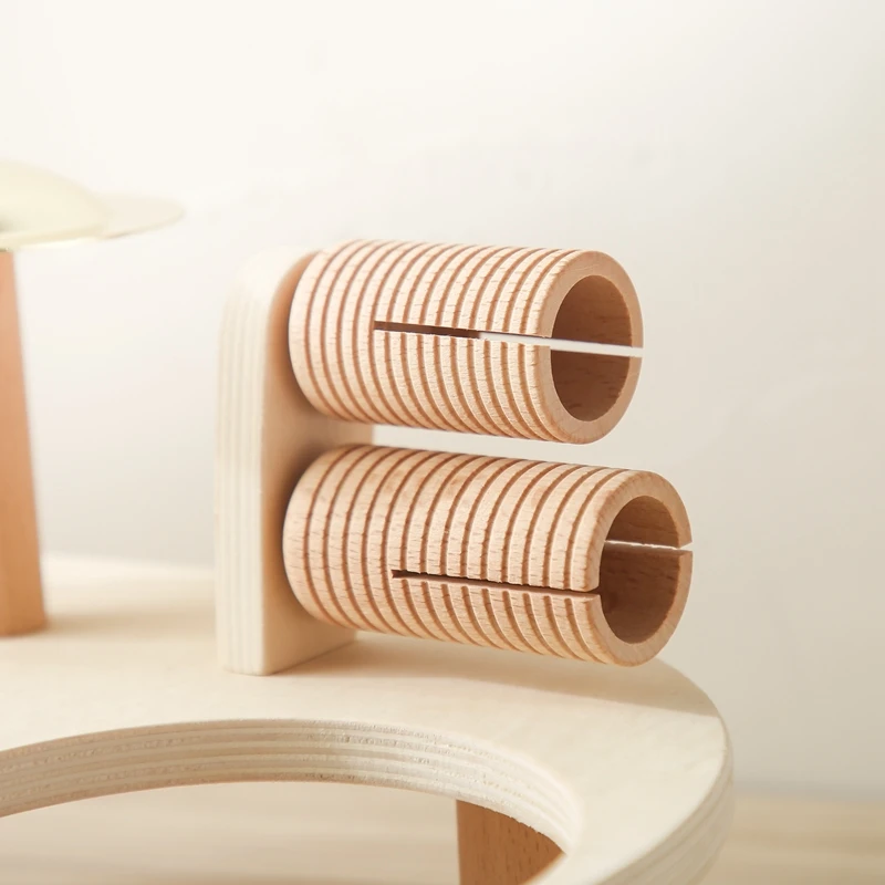 Campanas eolianas de madera – Juguete musical Montessori para bebés - imagen 5