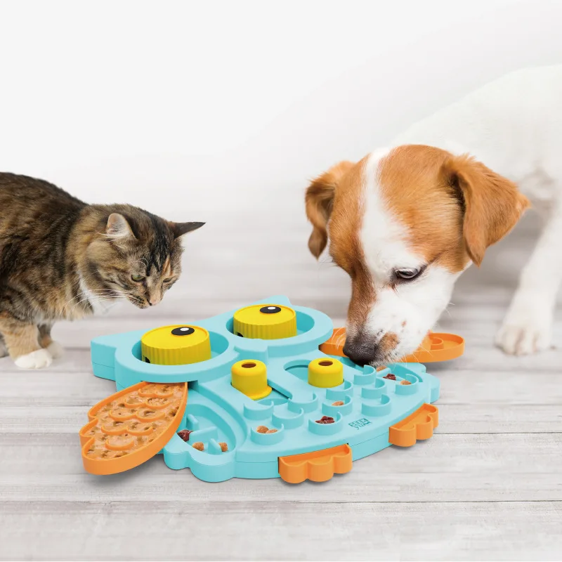 Juguetes de comida con fugas para perros, rompecabezas con olor, consumo de energía, bola de comida con fugas para gatos, juguetes de inteligencia