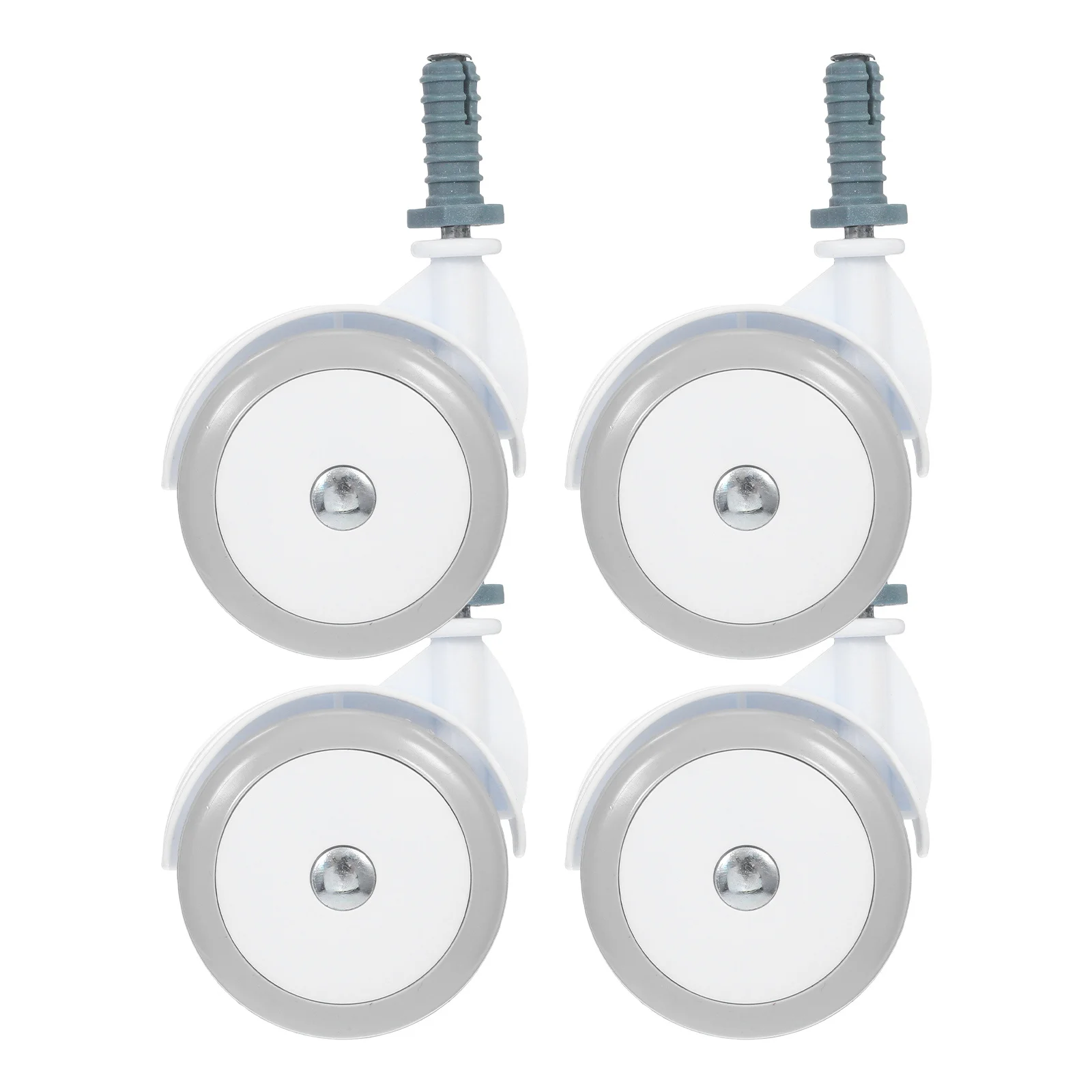 Accesorios para ruedas para andador de bebé, ruedas silenciosas no metálicas para un giro suave, piezas de repuesto duraderas, tornillo de 10Mm, 4 Uds.