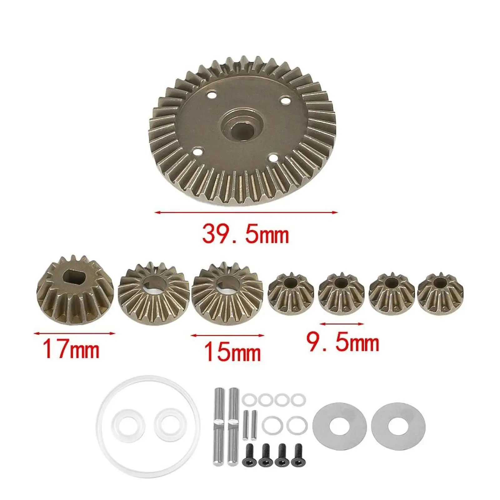 1:10 Easy to Install Lightweight Differential Gear Set for XM-01 Off Road Versions TT-02B Type- MB-01 High Speed Crawler Car