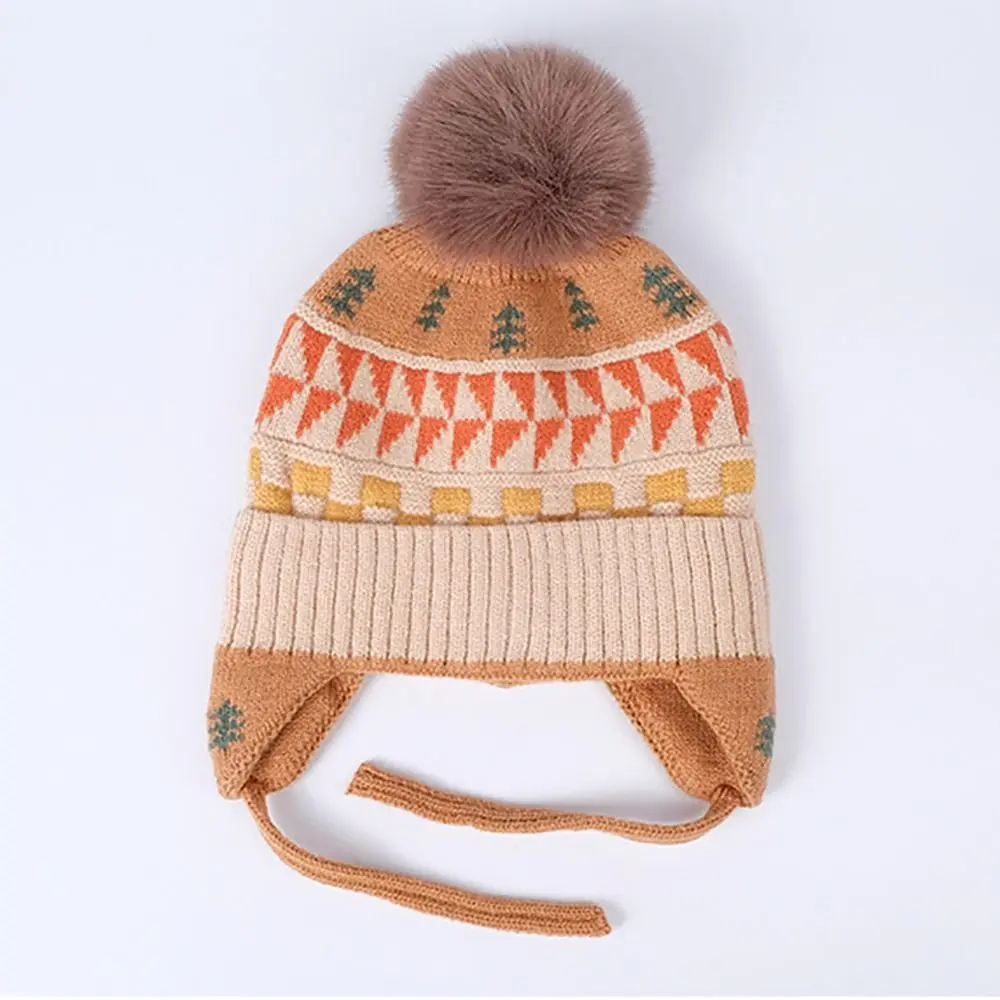 Gorro con orejeras para niños, gorro cálido con protección para los oídos para niños, gorros tejidos de lana para niños de 2 a 6 años - imagen 5