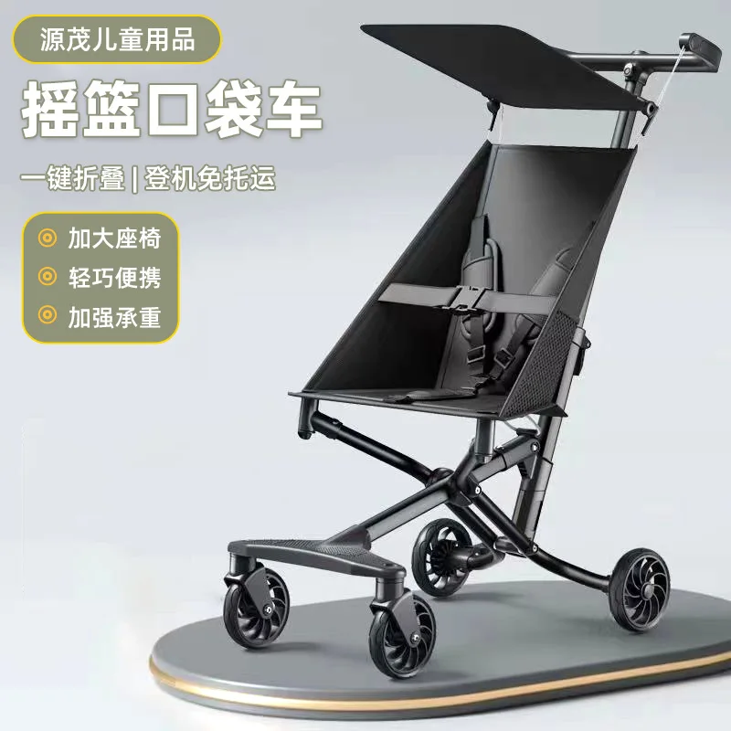 Cochecito de bebé plegable y ligero para viajar - compacto y cómodo