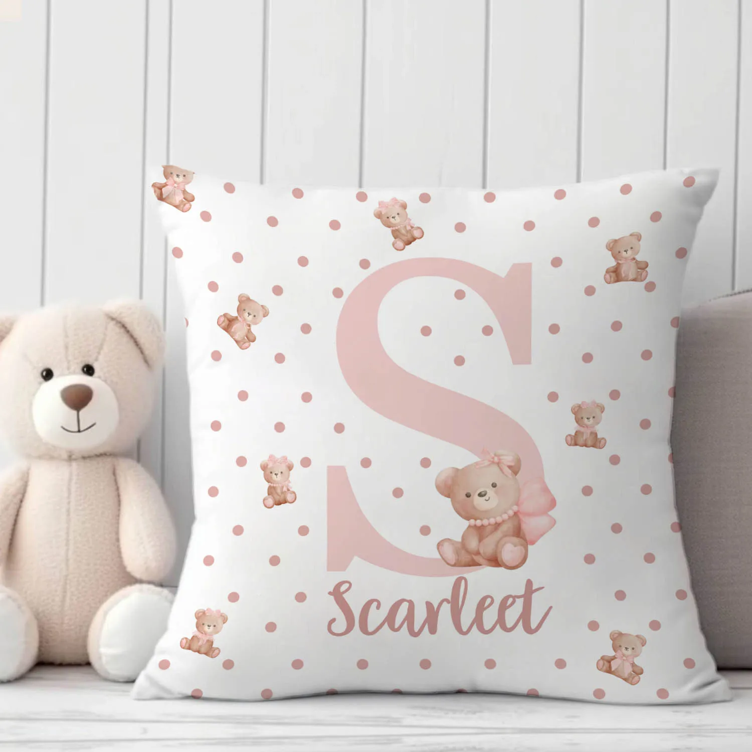 LVYZIHO juego de cama para cuna de bebé con nombre personalizado - imagen 4