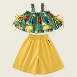 Conjunto verano niño: camiseta sin mangas + pants sueltos