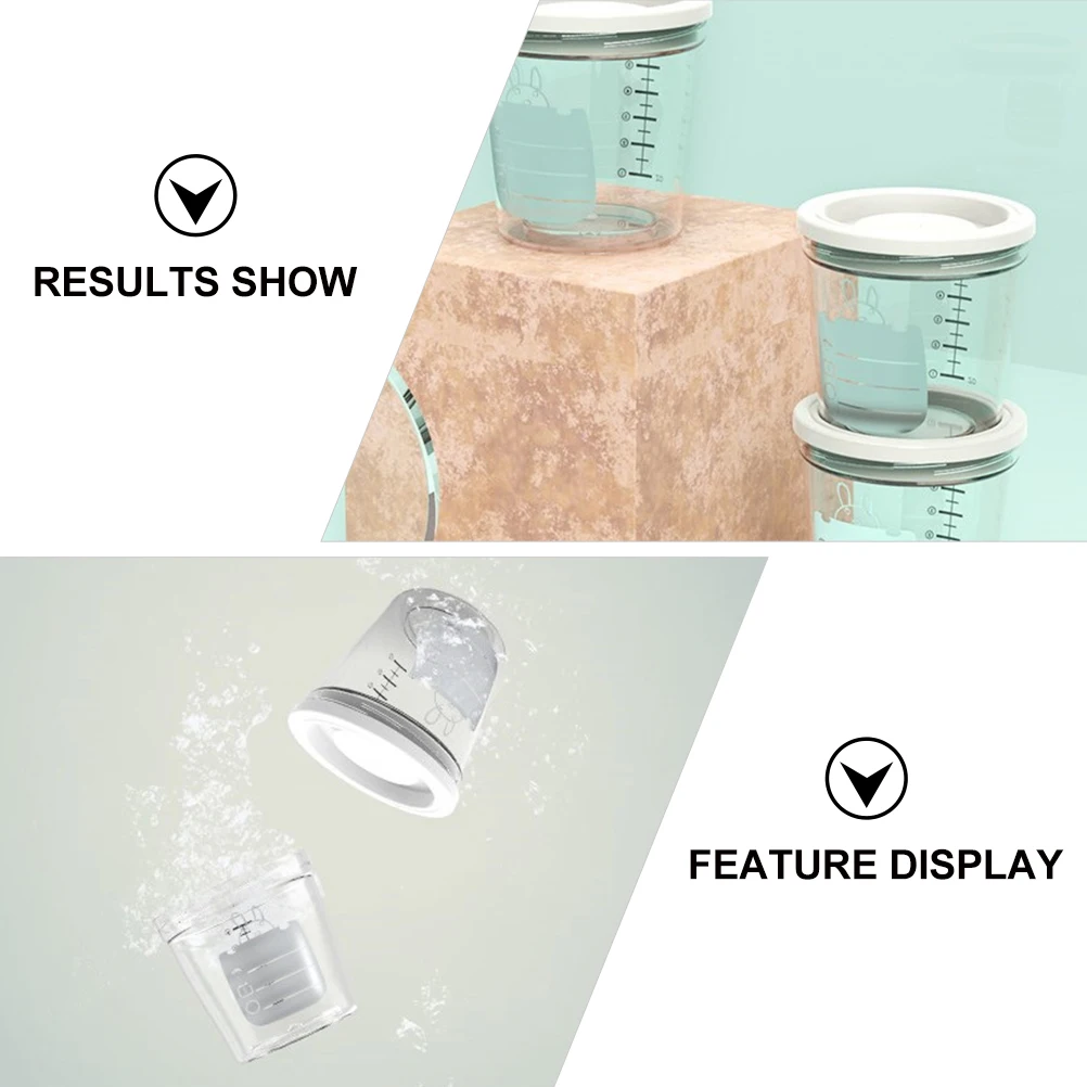 Juego de cajas de leche en polvo, estuche portátil para comida infantil, contenedor de alimentación de bebé hermético apilable, dispensador de almacenamiento, 3 uds.