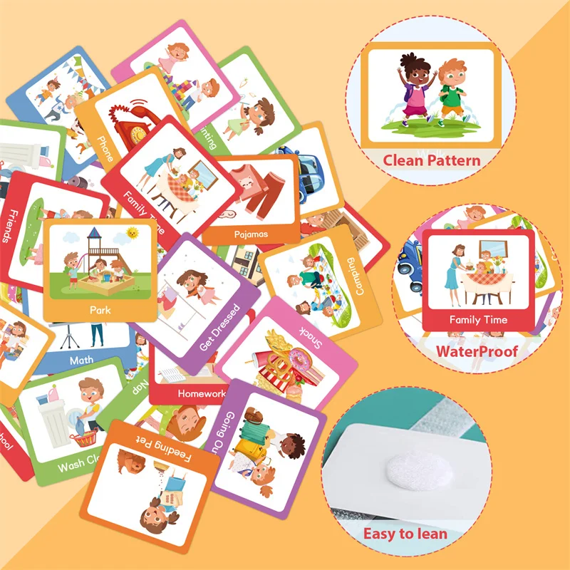 Horario visual para niños con autismo – Tabla de rutinas Montessori - imagen 5