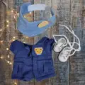 coveralls shoes  hat