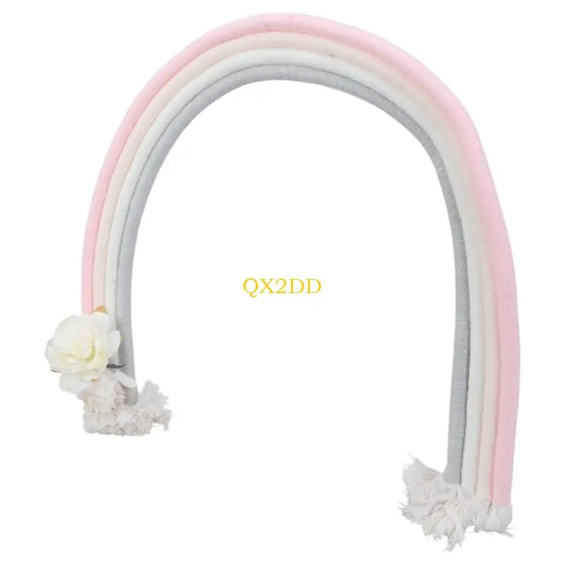 QX2D Accesorios para fotos de recién nacido arcoíris hecho a mano - imagen 2
