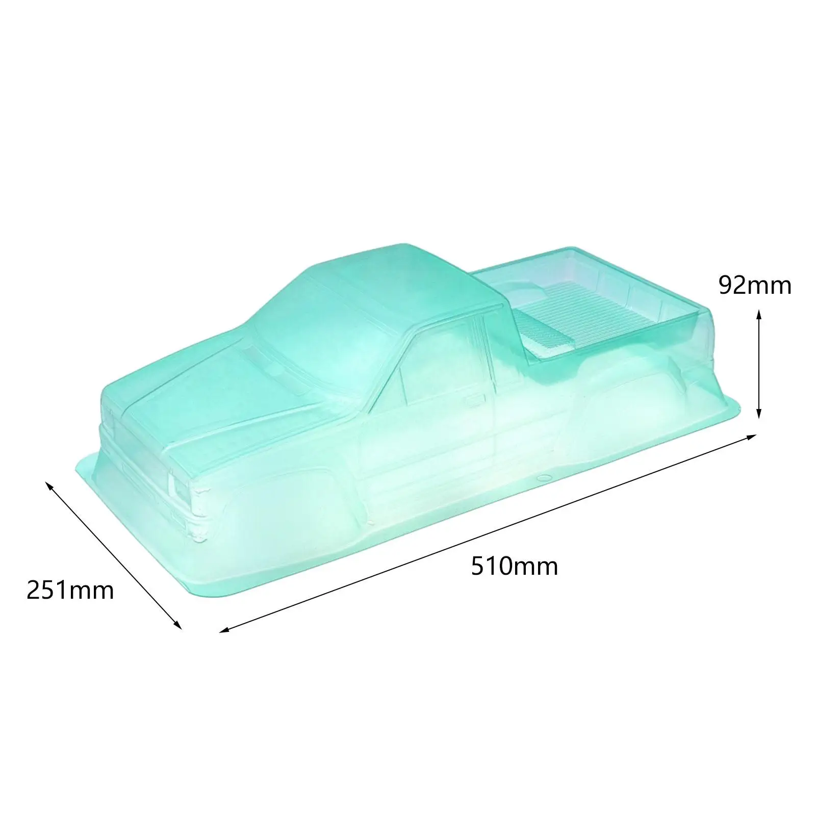 1/10 RC Crawler Car Body Shell Replacement, Car/Truck Bodies,DIY 313mm Wheelbase RC Car PC Body for RC Crawler Parts