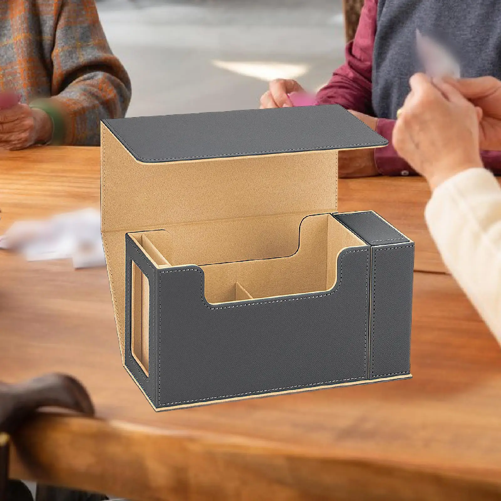 Card Deck Box Card Storage Case Closure Container Card Deck Case Card Holder for Baseball Card, Collectible Cards