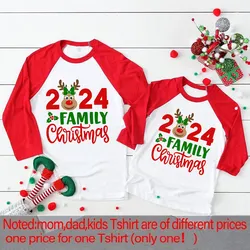 Camiseta Navidad niños ciervos - Manga raglán larga