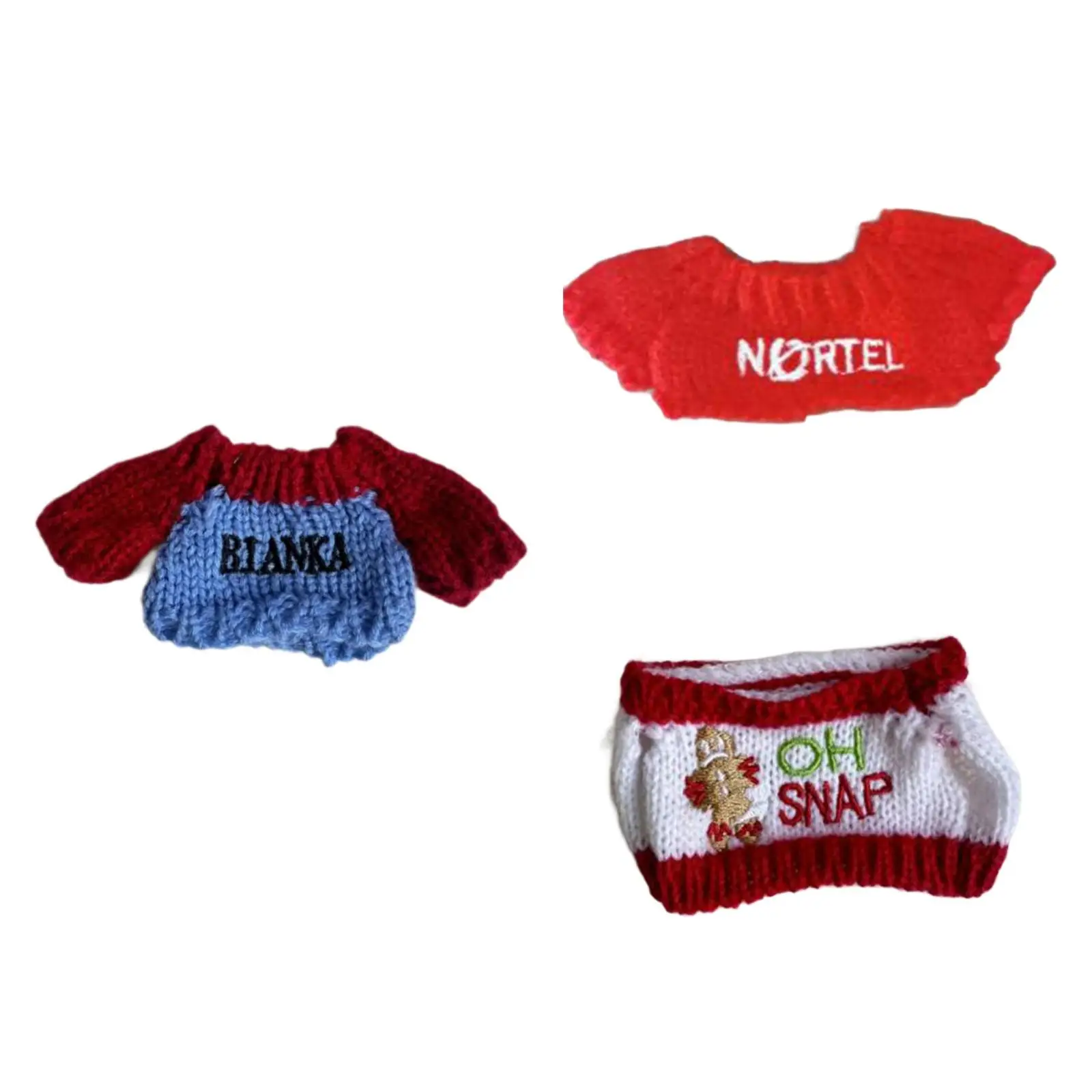 Doll Clothes for 15cm Plush Doll Plush Doll Accessories Fashion DIY Costumes Dress up Photo Props Comfortable Cute Doll Sweater