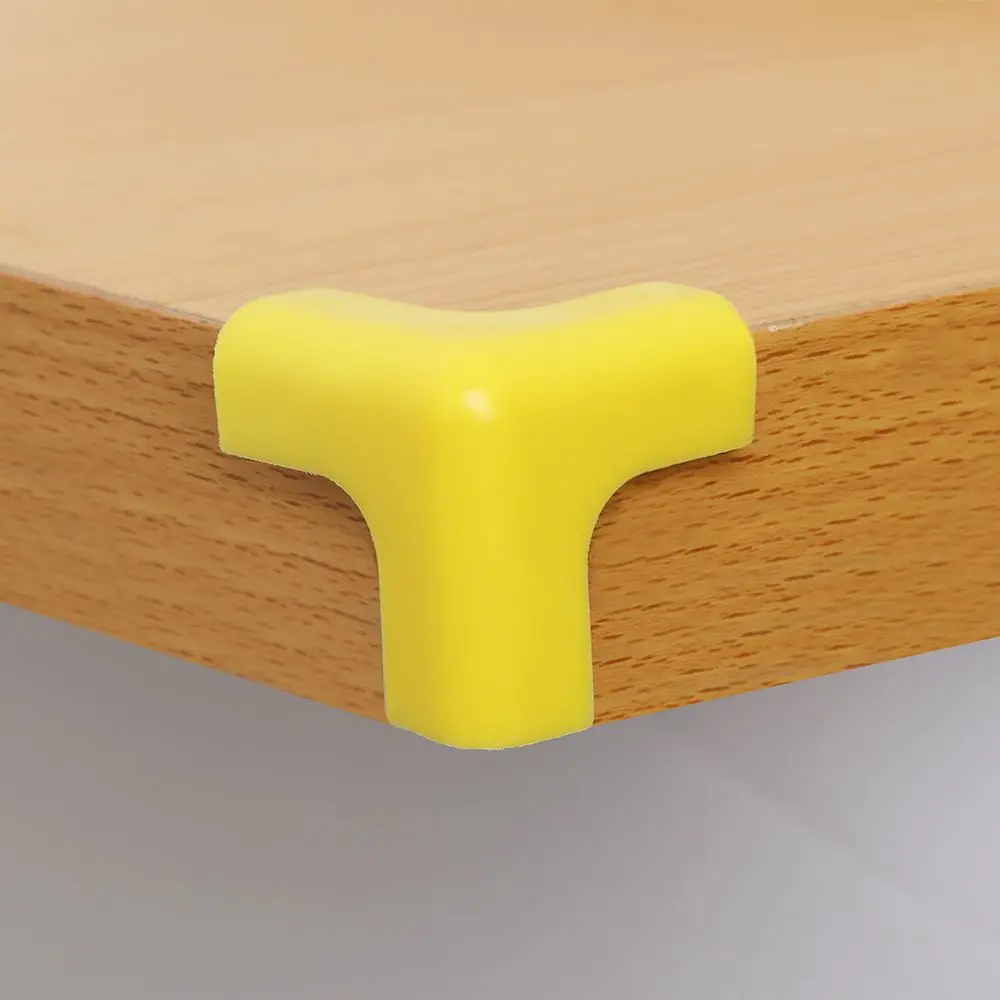 Protector de esquina de escritorio de mesa de silicona suave para bebés, 4 piezas, Protector de esquina seguro para niños, protectores de bordes de seguridad para bebés - imagen 2