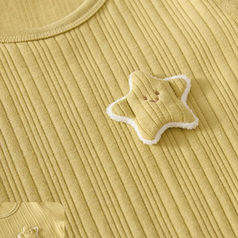 Ropa de otoño para niña, monos de manga larga de algodón bonitos con dibujos animados informales coreanos, artículos para recién nacidos, trajes para niño pequeño B260 - imagen 5