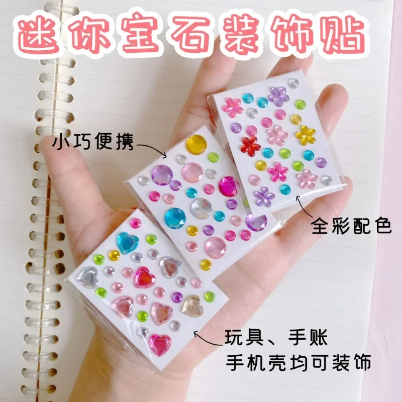 Pegatinas autoadhesivas de diamantes de imitación con forma de corazón - imagen 2