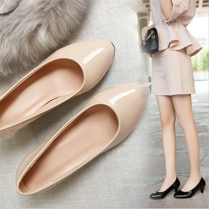 Zapatos de tacón medio con punta pico para mujer – Estilo elegante