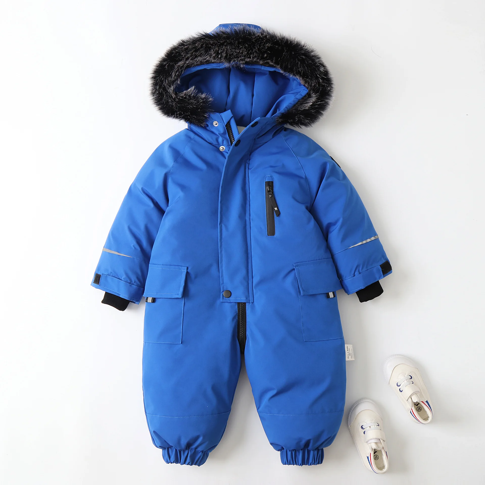 MILANCEL-traje de esquí de invierno para niños de 2 a 5 años, mono grueso con capucha, monos cálidos impermeables, ropa de Snowboard para niños