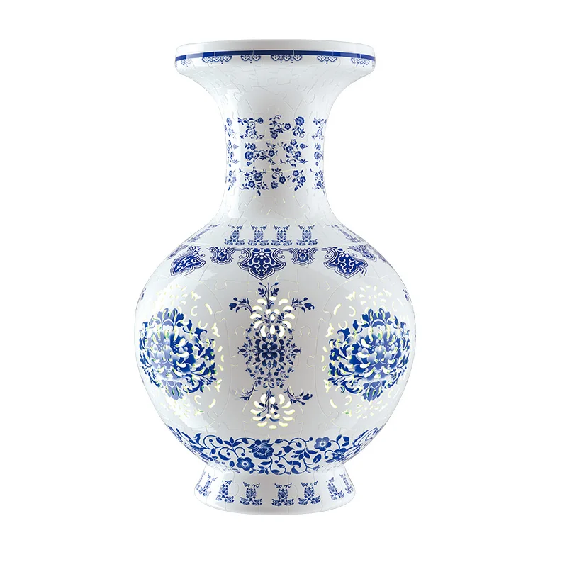 blue and white