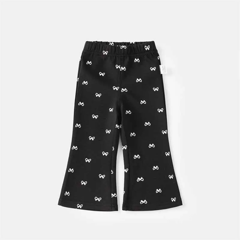Pantalones verano informales para niños con lazo y estilo acampanado - imagen 5