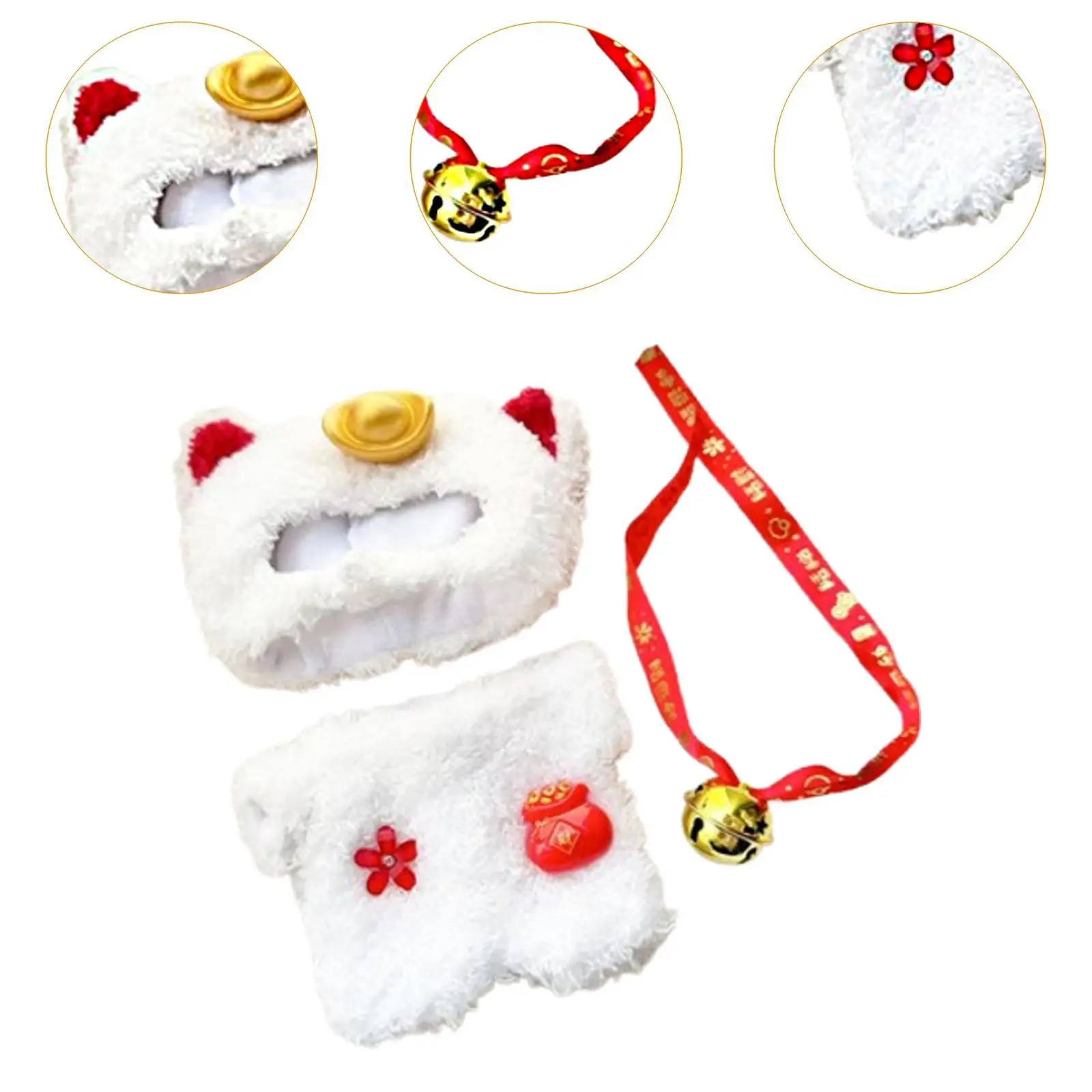 Doll Festive Clothes Costumes Photo Props Decoration Adorable for Kids Lion Dance Suit Pendant Doll Outfits for 6.69inch Doll