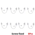 8 Pcs White