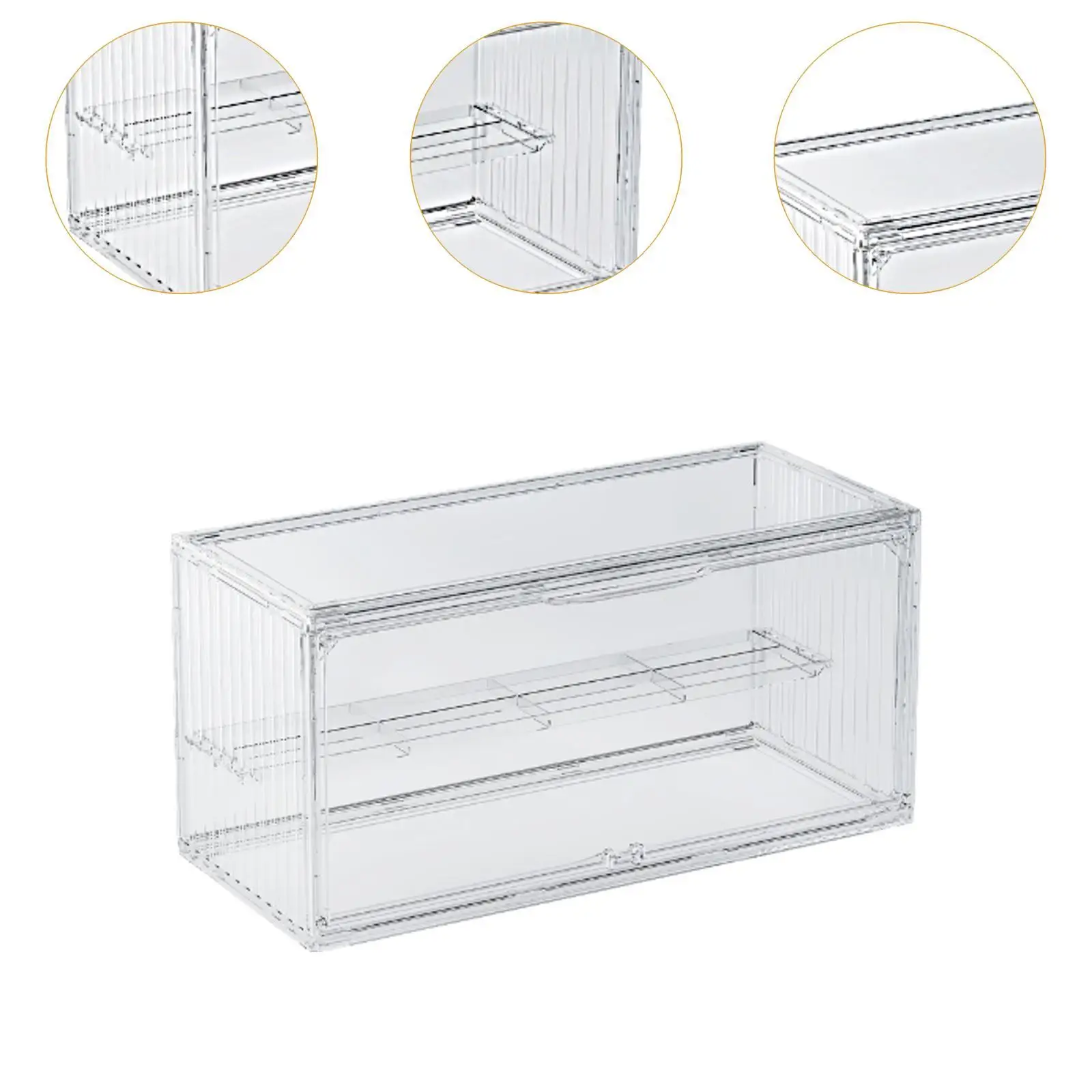 Storage Cabinet Display Box Organizer Protection Box Stones Versatile Countertop Clear Display Case Display Cabinet for Toys
