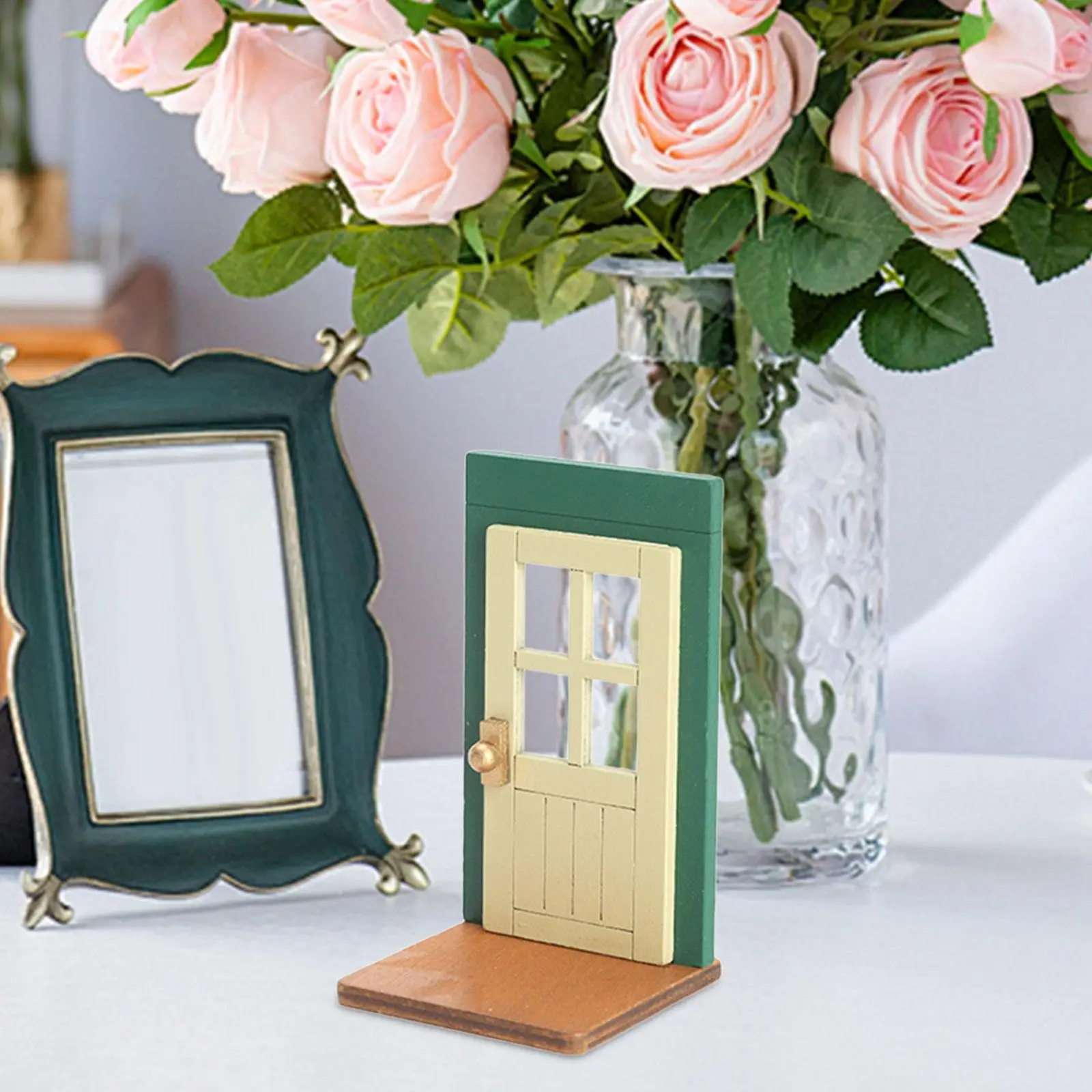 Dollhouse Door Dollhosue Wooden Door Life Scene Ornaments Furniture Dollhouse