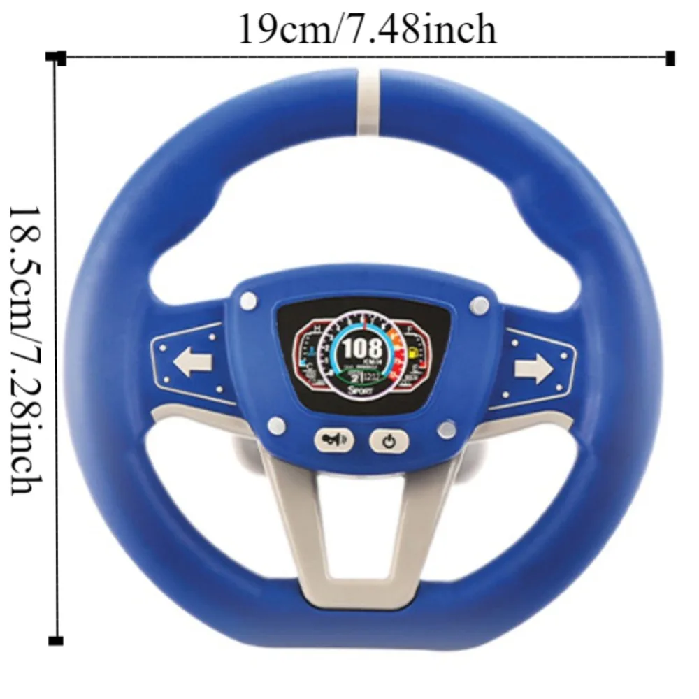 Volante interactivo Montessori con panel de control y ventosa