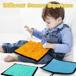 Almohadilla táctil para bebés – 6 texturas lavables para estimulación