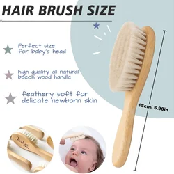 Cepillo de pelo bebé personalizado con nombre – Regalo ideal