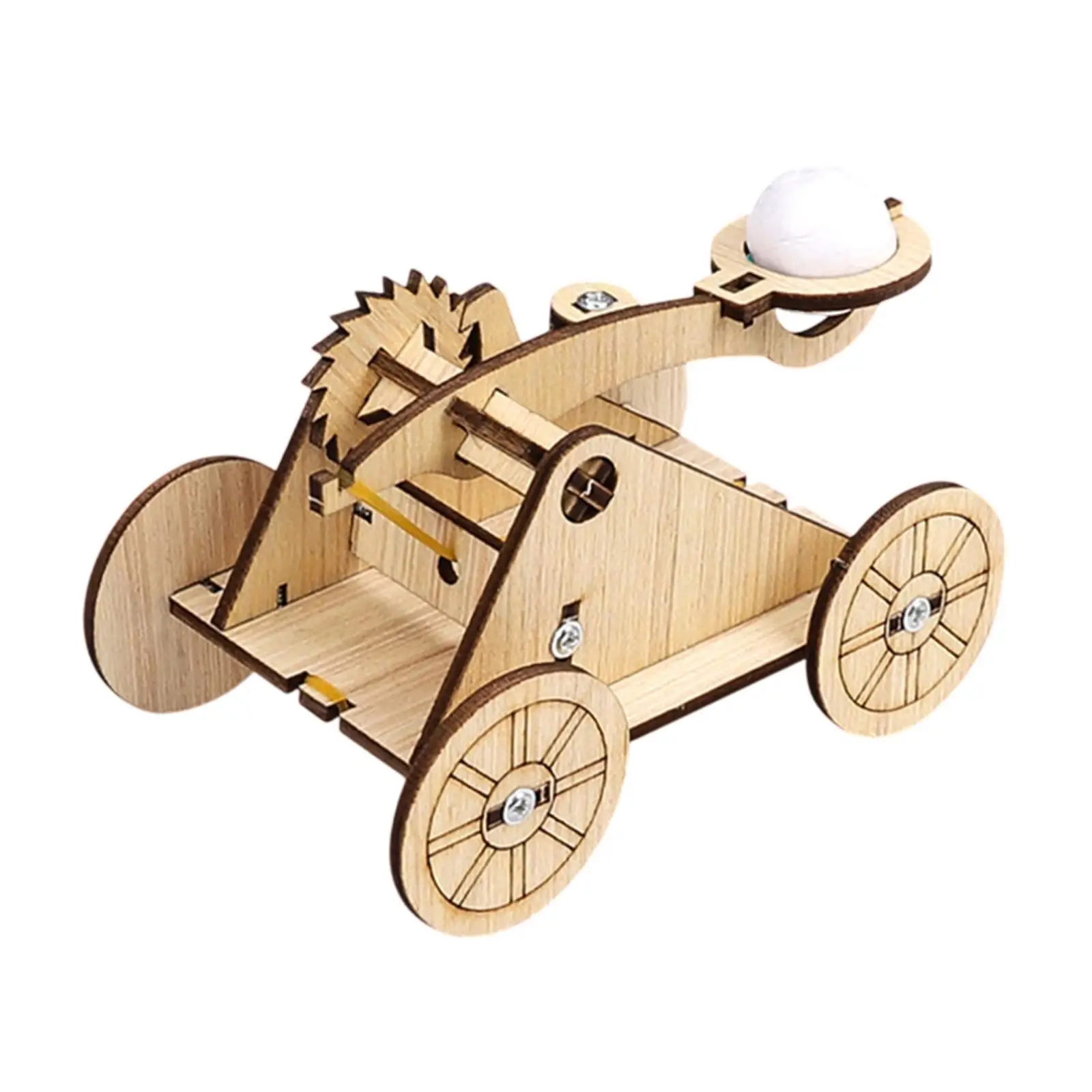 DIY Stone Thrower Model Toy 3D Wooden Assemble Toy for Home Age 8+ Years Old