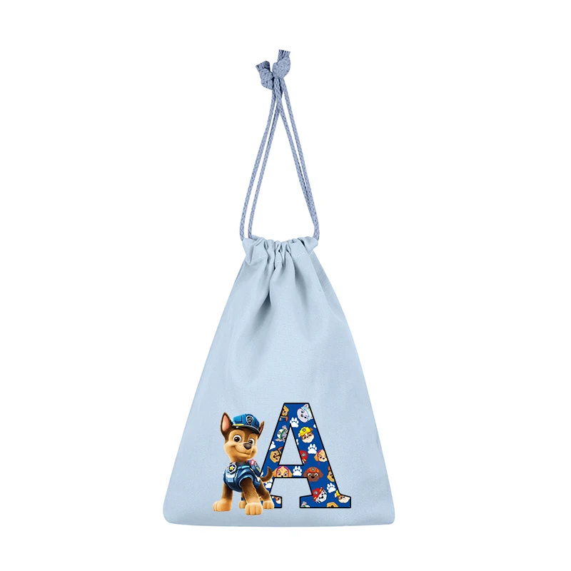 Paws Patrols Chase-bolsas con cordón para niños y niñas, bolsas de almacenamiento navideñas con letras de dibujos animados de Anime, bolso de mano, regalos bonitos y nuevos para niños - imagen 2