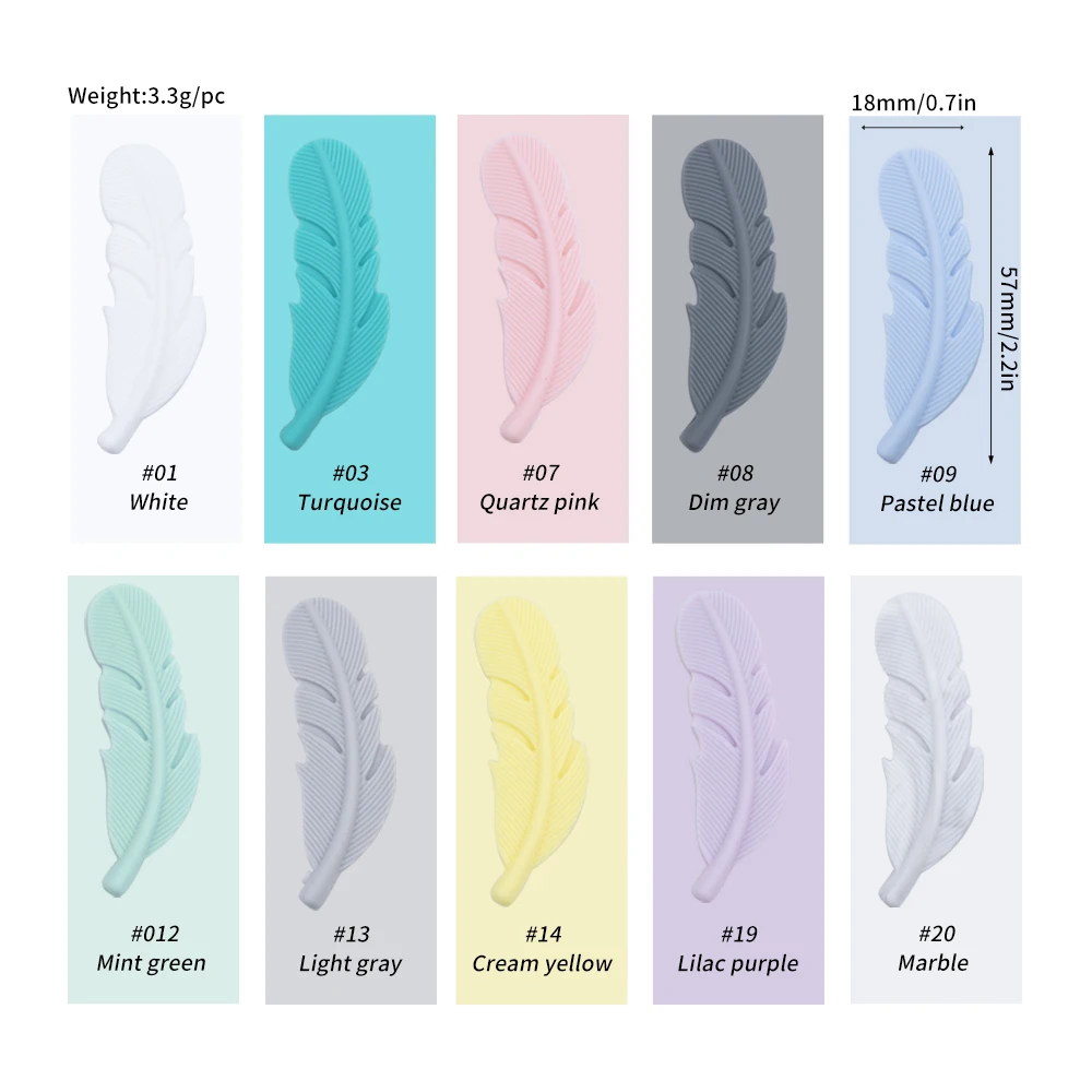 10pcs Feather Mix