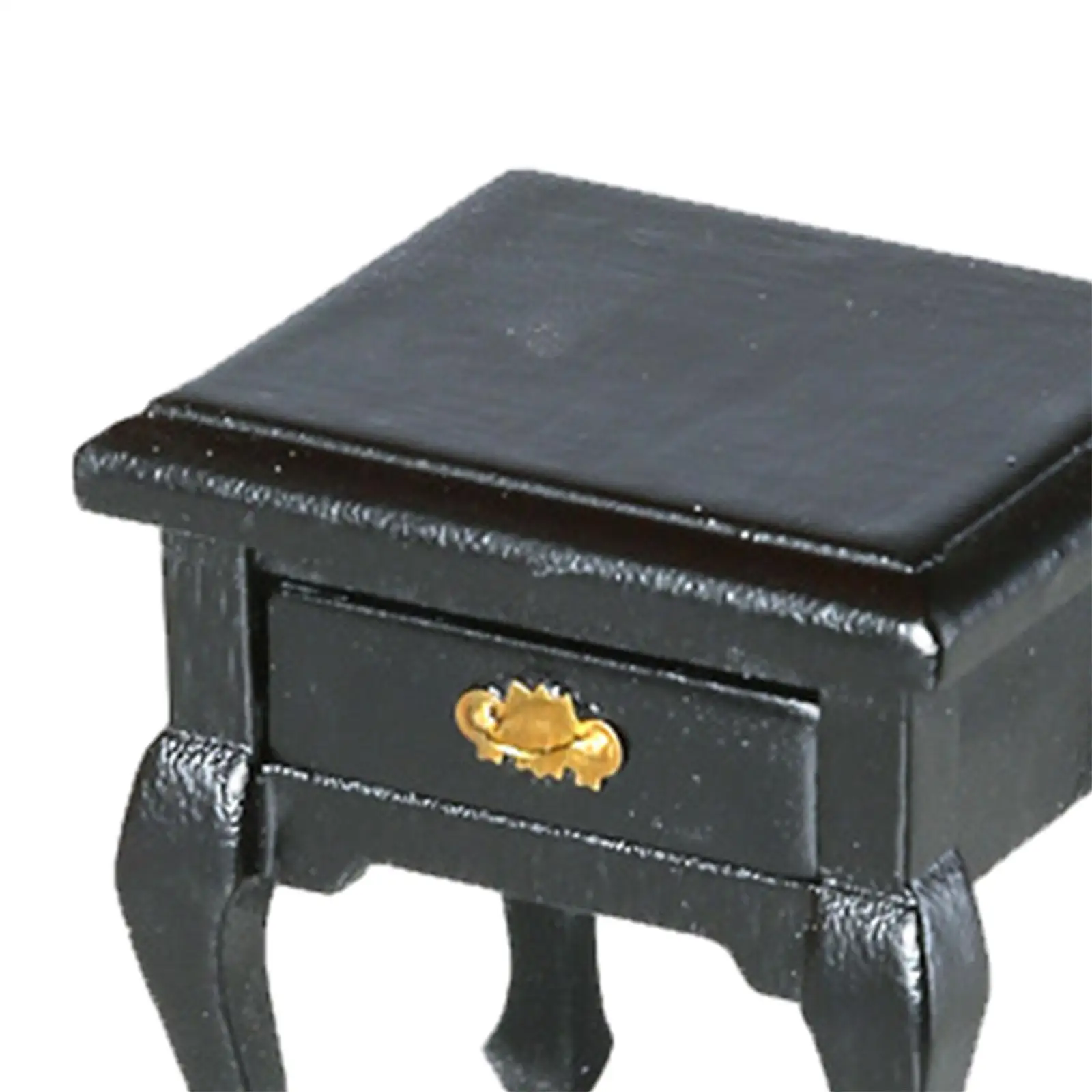 Dollhouse End Table 1:12 Dollhouse Bedside Tables for DIY Model Diorama Accs