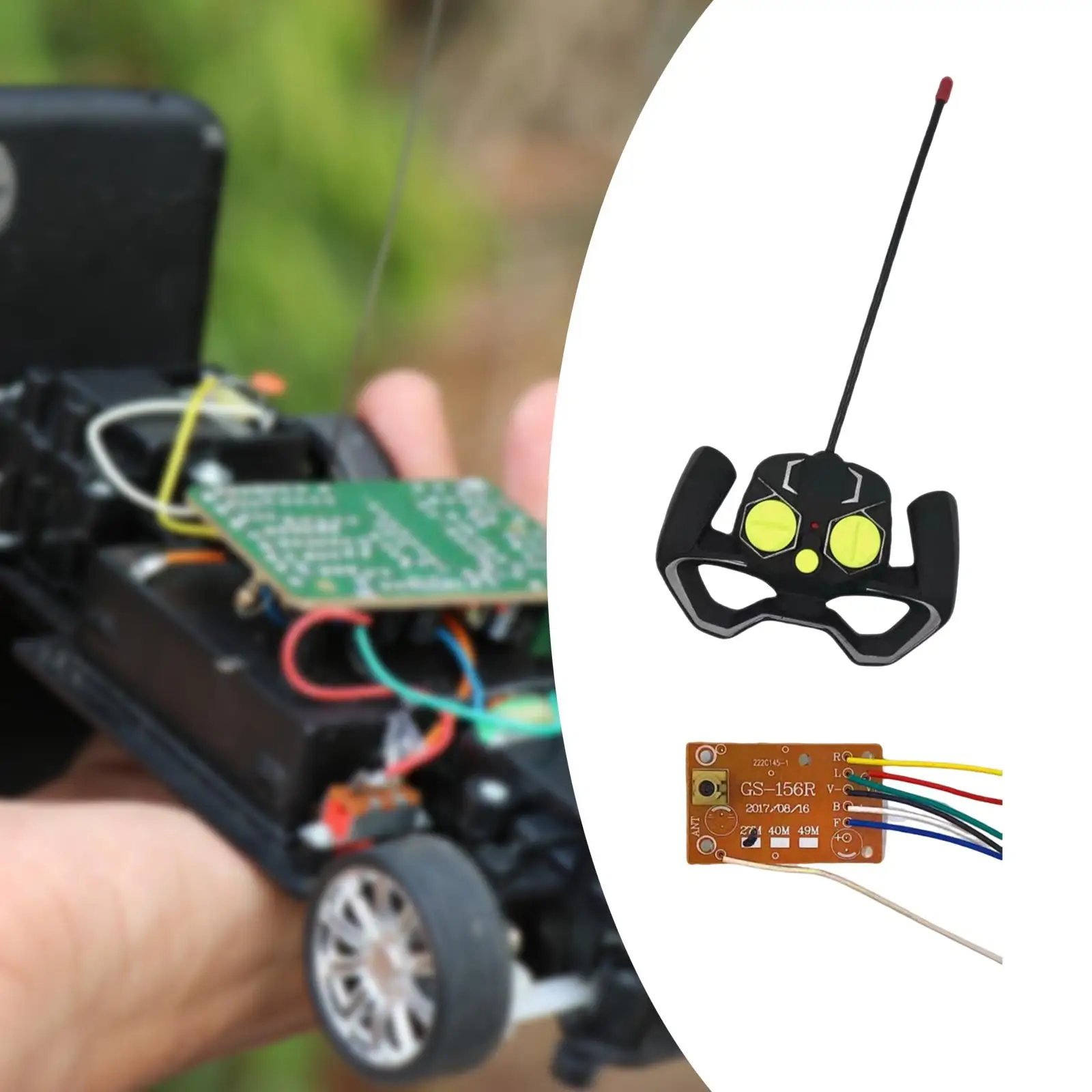 4CH RC Remote Controller Transmitter and Receiver PCB Board Quick Response DIY