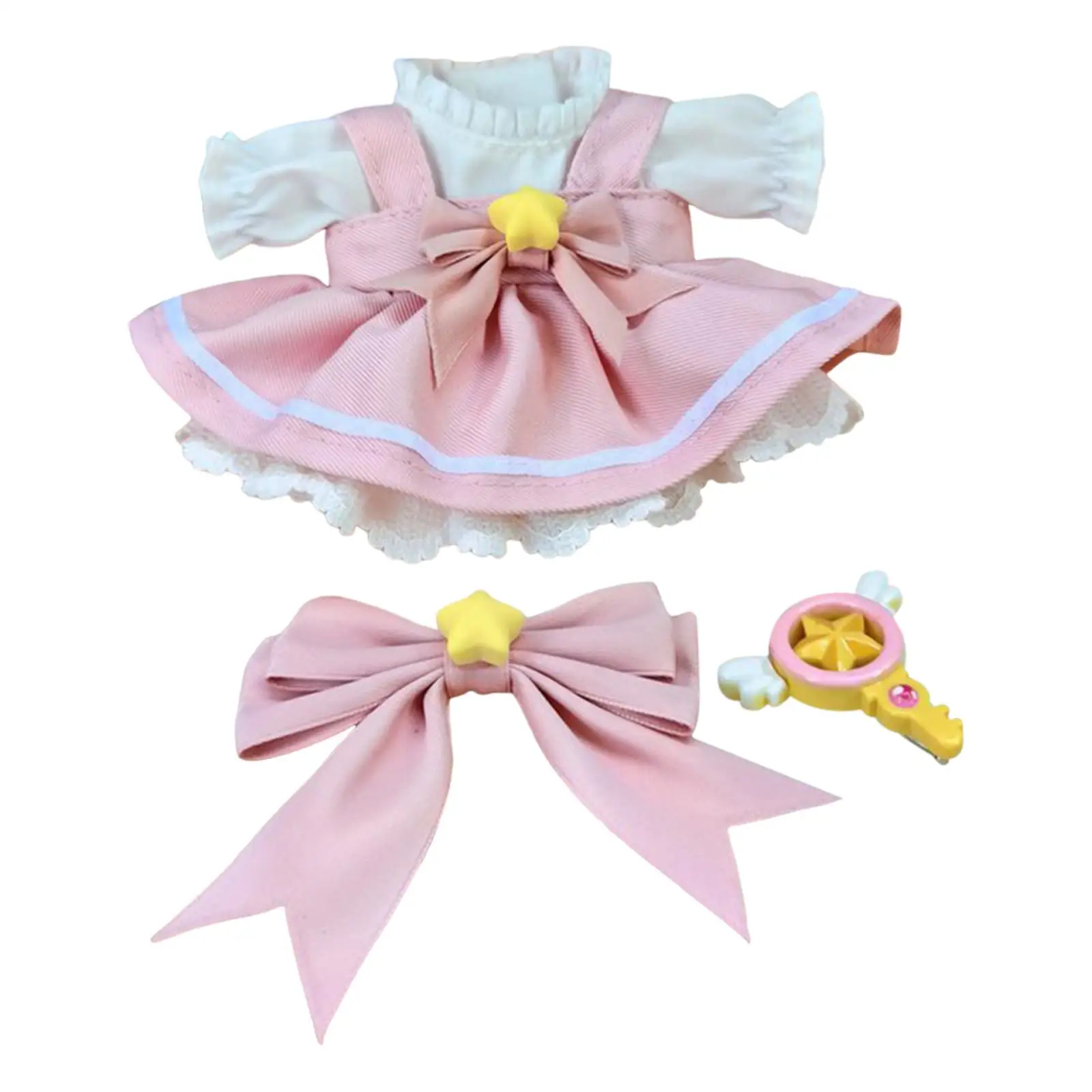 4 Pieces Fashion Dolls Dress Suit Costume Accessory for 17cm Dolls Girls Dolls Boys Dolls Children's Gifts Thanksgiving Gifts