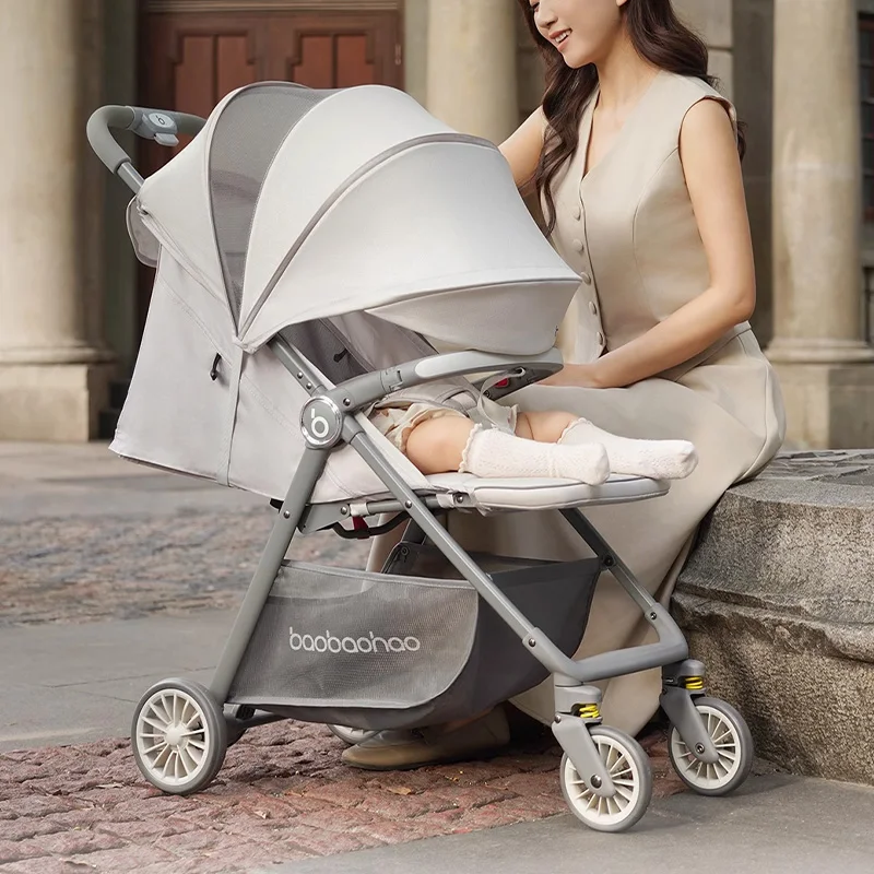 Cochecito de bebé ligero, fácil de plegar, cochecitos ligeros y compactos, cochecito de viaje portátil para avión y niño - imagen 4