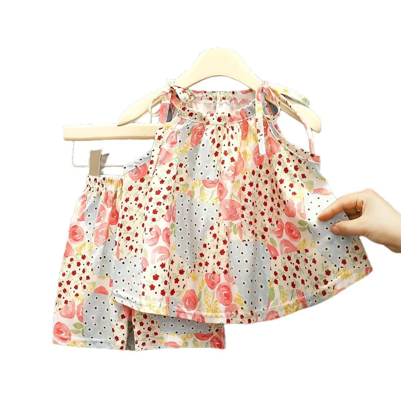 Conjunto de verano para niña: pantalones anchos sin mangas elegante - imagen 4