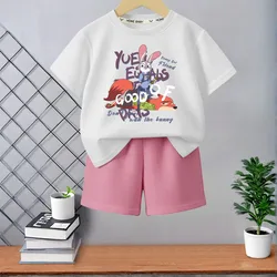 Conjunto verano para niño y niña camisetas pantalones cortos casual