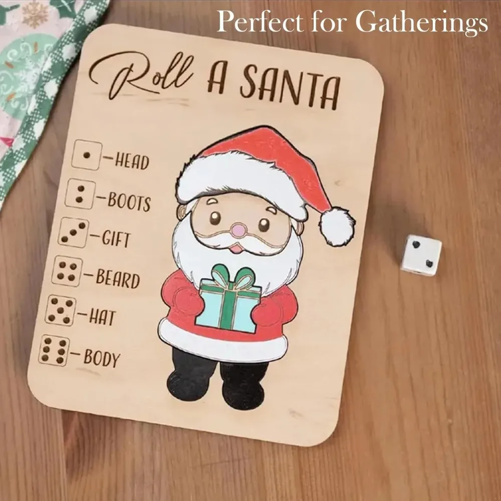 Rompecabezas de madera de Navidad para niños pequeños, relleno de bolsas de regalo con relleno de medias navideñas de Reno de Papá Noel, recuerdo de fiesta de Navidad, decoración del hogar - imagen 4