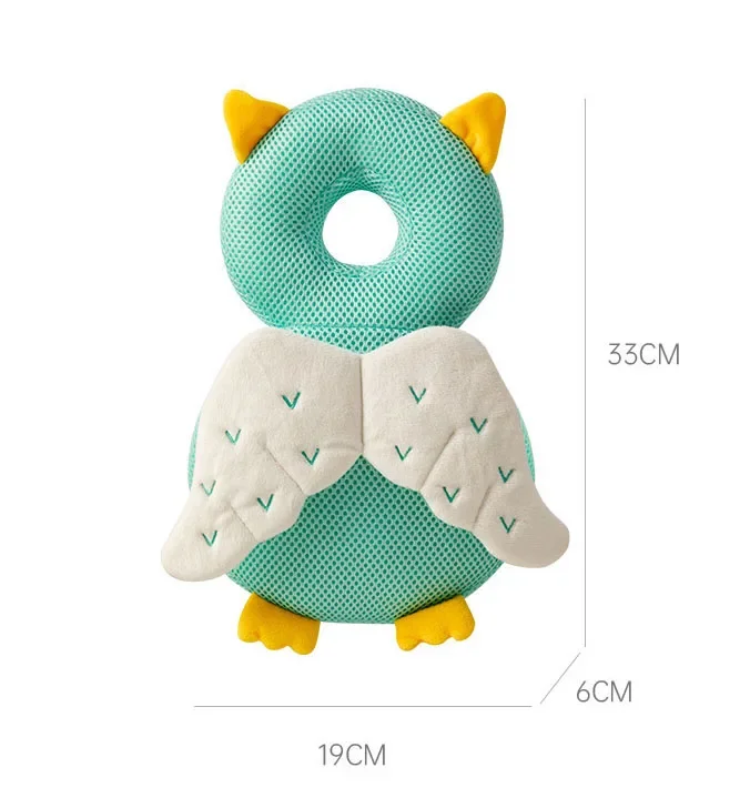 Protector de cabeza de bebé, almohada de seguridad para niños pequeños, mochila de dibujos animados de algodón PP suave, cojín, casco de seguridad para niños - imagen 3