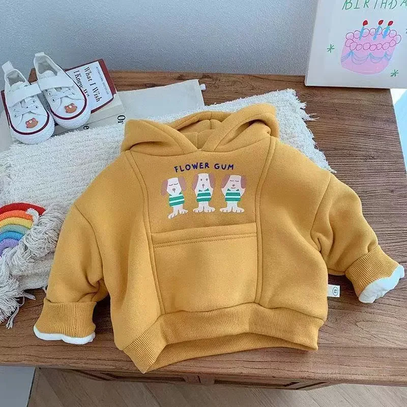 Sudadera acolchada infantil invierno con capucha – Casual para niños - imagen 4