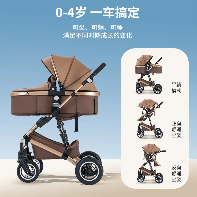 Cochecito de bebé convertible bidireccional – Plegable y práctico - imagen 5