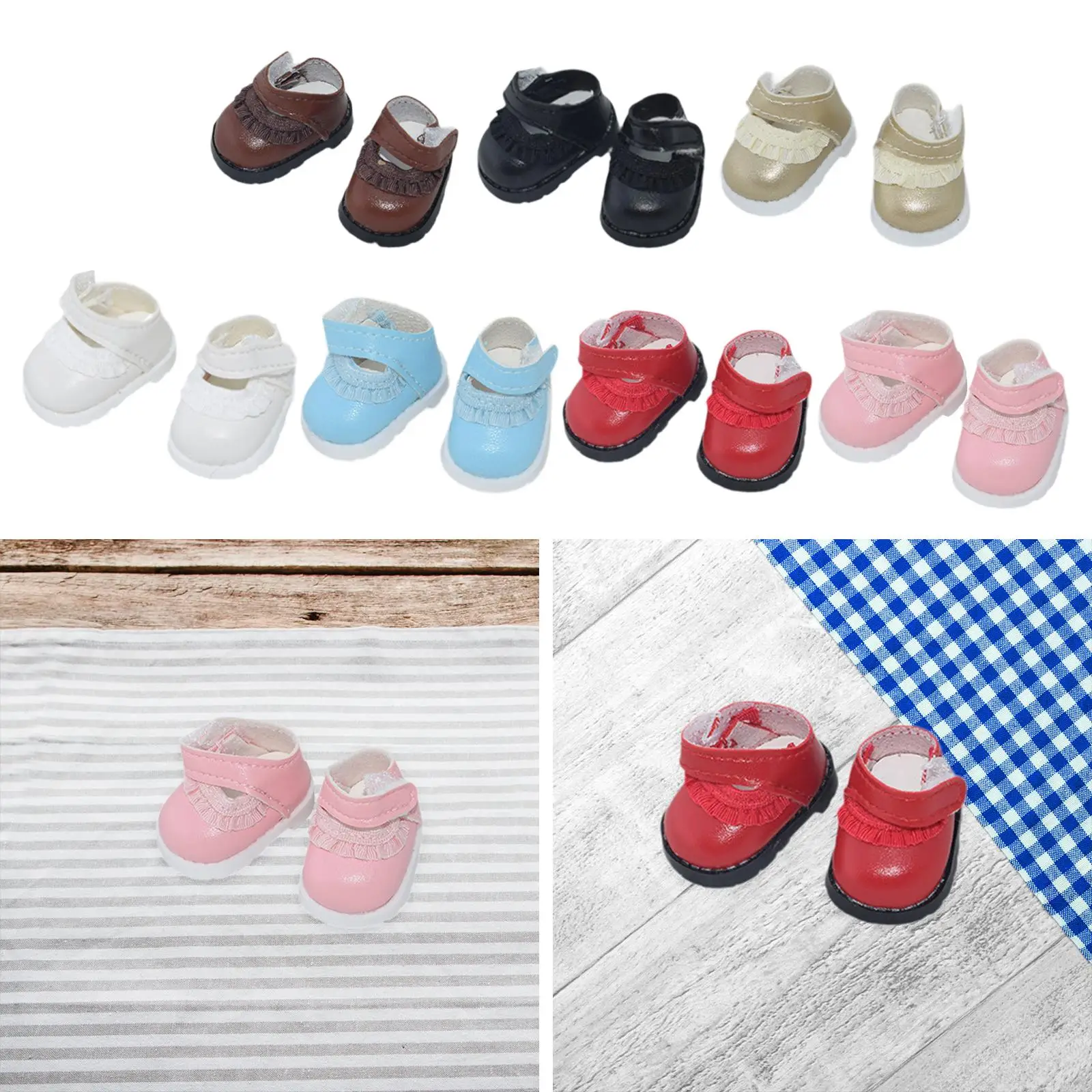 17cm Doll Shoes,Cute Doll Accessories,Doll Dress Up Toy,Girl Doll Outfits for 17cm Pendant Doll