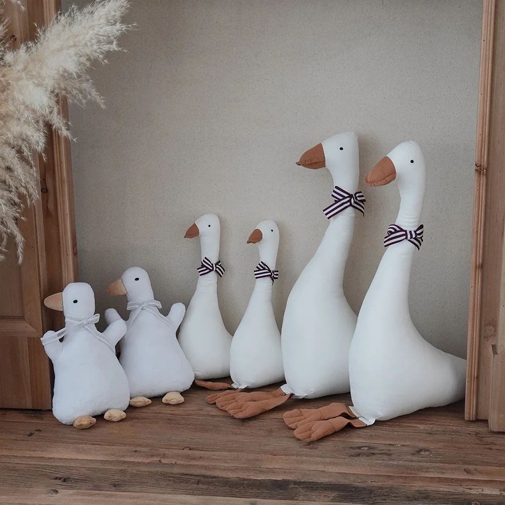 1 Uds. Muñeco de ganso de dibujos animados de estilo nórdico, juguete para dormir para bebé, peluche suave, decoración del hogar, regalo para niños - imagen 2