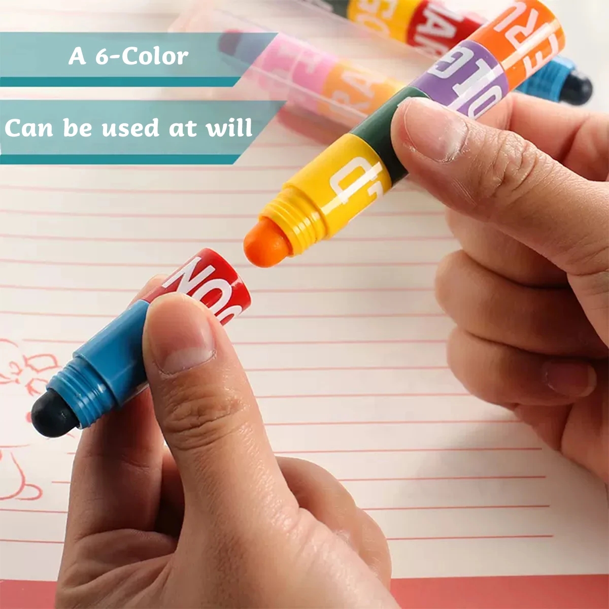 Set de papeleria escolar 12 colores rotuladores y boligrafos - imagen 3