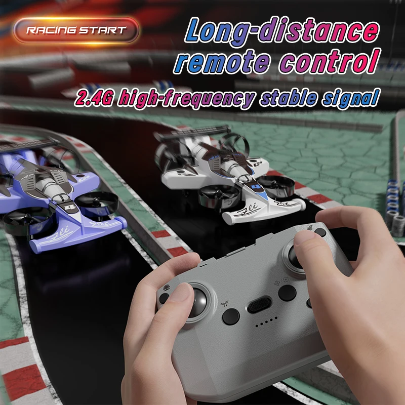 Land-air-cuadricóptero de doble propósito, juguete de deriva acrobática, coche teledirigido 2 en 1, vehículo aéreo no tripulado, modelo de ala fija, juguetes para niños, regalo para adultos - imagen 2