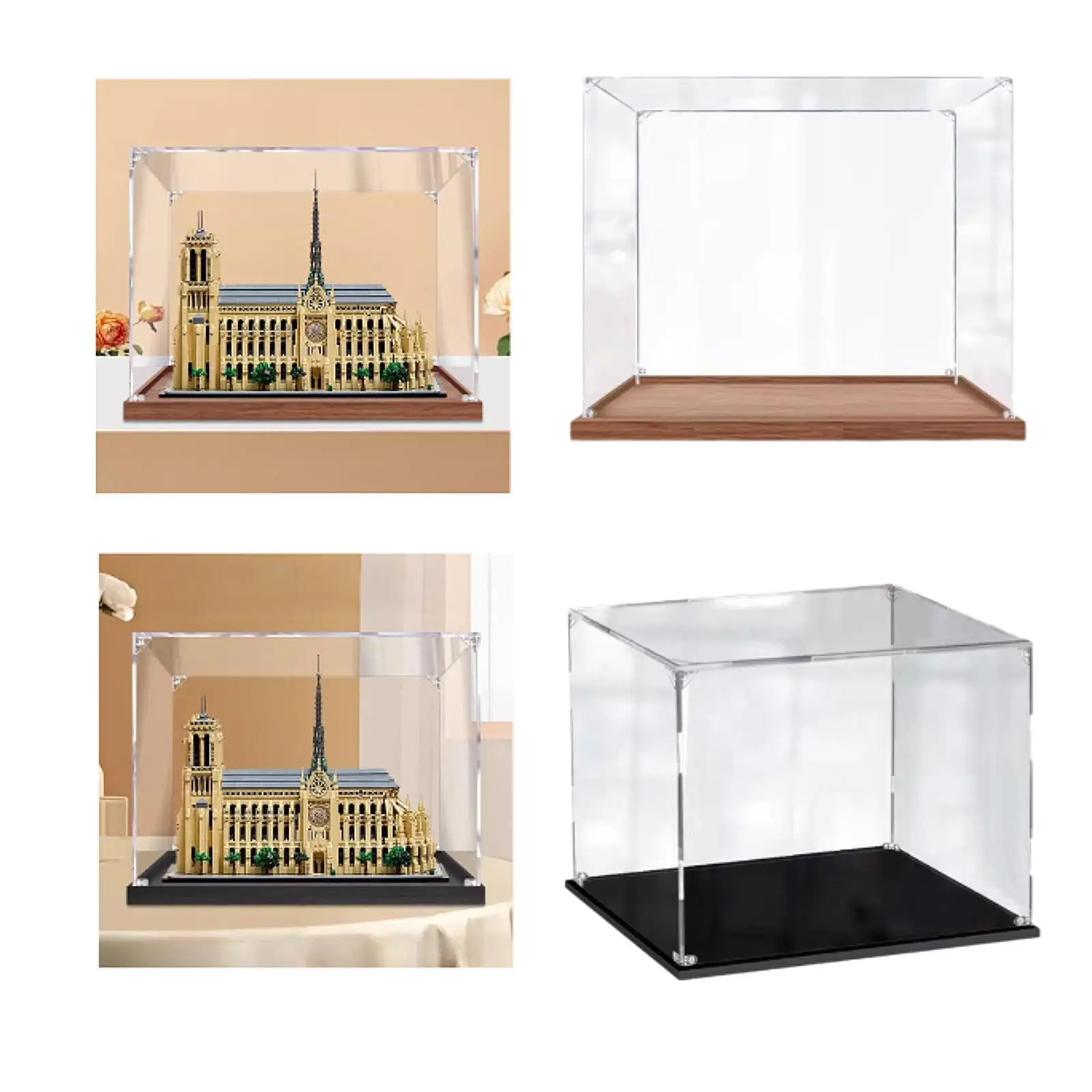 Action Figure Display Case Crafts Acrylic Display Case for Statue Shoes Toys